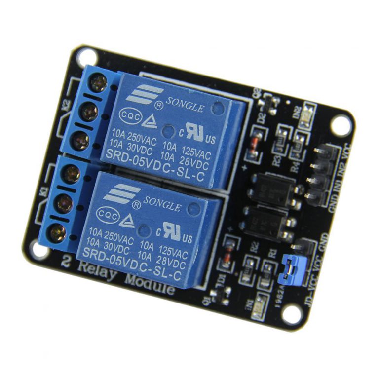 Modulo De Relay Arduino Modulo Relay Doble 5vdc - 250v 10amp Compatible Arduino-Raspberry-ESP ...