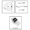 Transistor MOSFET IRFZ44N 55V 49A - Image 2