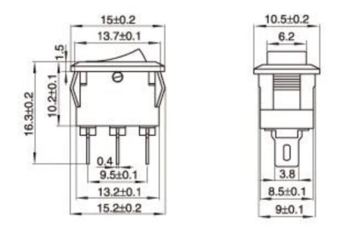 KCD11-3PIN switch 3 estados - Image 7