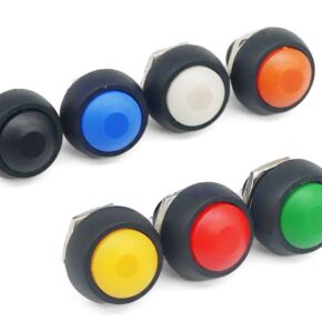 Pulsador Redondo convexo 12mm - Varios Colores