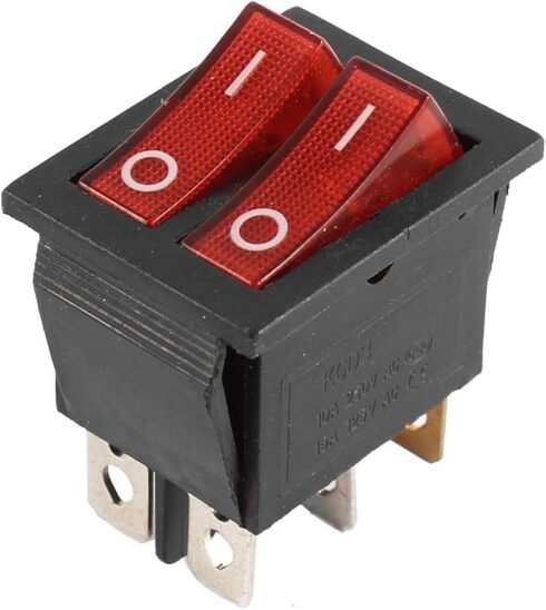 Switch Interruptor Doble Iluminado KCD2 – Varios Colores