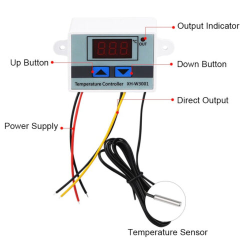 Termostato Digital con Sensor Externo XH-3001 - Image 2