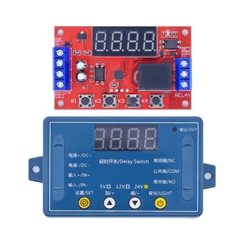 Módulo de relé de retardo de tiempo DC 10A con carcasa- 5V-12V - Image 3
